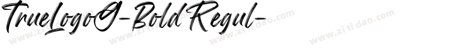 TrueLogoG-Bold Regul字体转换